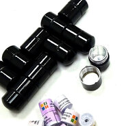 Set 10 x nano container zwart + 10x nano logrol