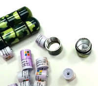 Set 10 x nano container camo groen/geel + 10x nano logrol