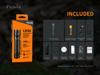 Fenix LD30 zaklamp met oplaadbare accu - 1500 Lumen