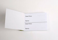 10 x Logboek Groen Geocaching, 35x50mm, 100 logs