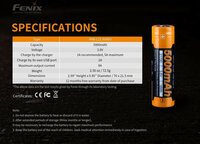 Fenix  21700 accu - 5000 mAh USB