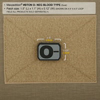 Maxpedition - Bloedgroep - O- (arid)