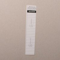 Logsheet watervast 2,1 x 11 cm, 1 vel
