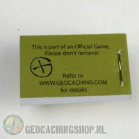 Logboek Groen Geocaching, 25x40mm, 200 logs