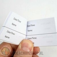 Logboek Groen Geocaching, 35x50mm, 100 logs