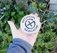 Magnetische Geocaching Container rond - L (85 x 26,5 mm)