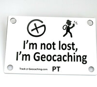 Zuignap plaatje I&#039;m not lost (10 x 15 cm)