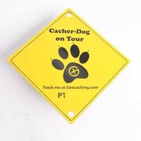 Gepersonaliseerd trackable plaatje met zuignap (15 x 15 cm)
