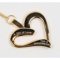 Eternal Love Geocoin - a Gift of Love edition - Goud/Wit