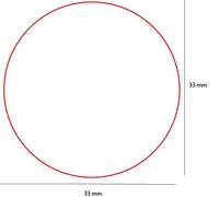 Handstempel 25 mm rond incl. stempelkussen