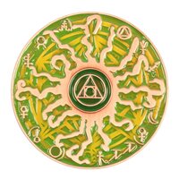 The Magician Geocoin - AC Green - XLE
