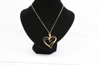Eternal Love Geocoin - A Gift of Love edition - Satin goud/zwart