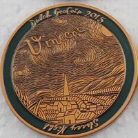 Dutch Geocoin 2015 - Antiek koper - XLE - Vincent van Gogh