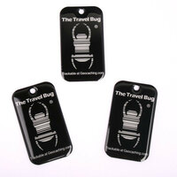 3 x QR Travel Bug&reg; zwart