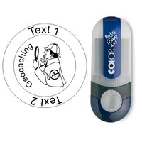 Sherlock - Stempel met tekst, rond &Oslash; 25mm (Nr. 18)