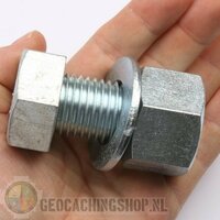 Mega bout cache container - zilver
