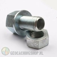 Mega bout cache container - zilver