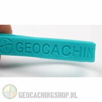 Armband - Geocaching, this is our world - blauw