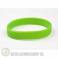 Armband - Geocaching, this is our world - groen