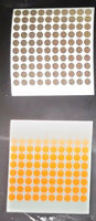 Reflektor Folie 100 St&uuml;ck Kreise gold-brown