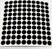 Reflector folie - 100 x rondje - zwart