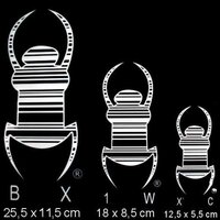Travel bug - Static Cling - 12,5 cm - Wit