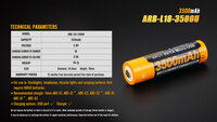 Fenix 18650 accu - 3500mAh USB