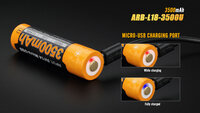 Fenix 18650 accu - 3500mAh USB