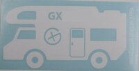 Trackable Camper sticker