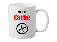 Koffie + thee mok : Born to Cache