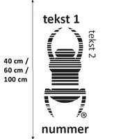 Travel Bug - Sticker - XXXL, decal