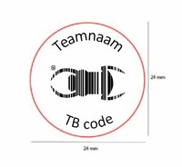 Log stamp TB - Printer - 24 mm circle - teamname