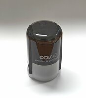 Log stempel Datum - 24 mm rond - Eigen tekst/logo