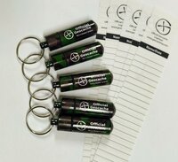Set 5 x ronde Micro container, zwart + logsheets