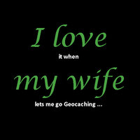 I love my wife, T-Shirt (zwart/groen)