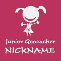 Junior Geocacher kinder t-shirt met naam (roze)