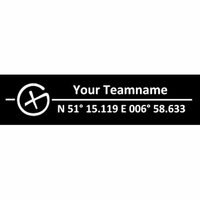 Hoody &quot;Co&ouml;rdinaten&quot; met eigen teamnaam