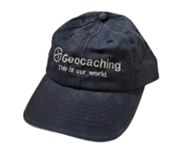 Hat, Geocaching this is our world, denim