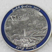 Dutch Geocoin 2015 - Antiek zilver - RE - Vincent van Gogh