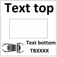 Log stempel Datum - 30x30 mm - Eigen tekst/logo