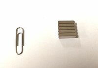 5 pieces 20 mm x 20 mm x 3 mm Neodym Magnets