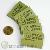 Logboek Groen Geocaching, 35x50mm, 200 logs