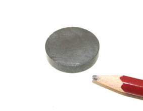 Schijfmagneet,  25 x 5 mm - 5 stuks - Ferriet