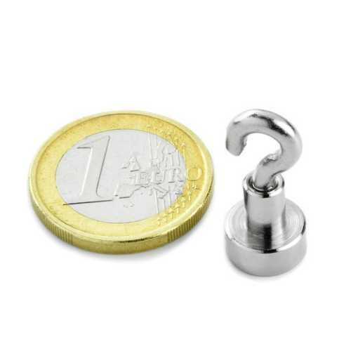 1st 10 mm Neodym Magneet met haak