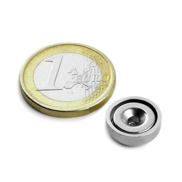 1st 13 mm Rond met verzonken gat Neodym Magneet