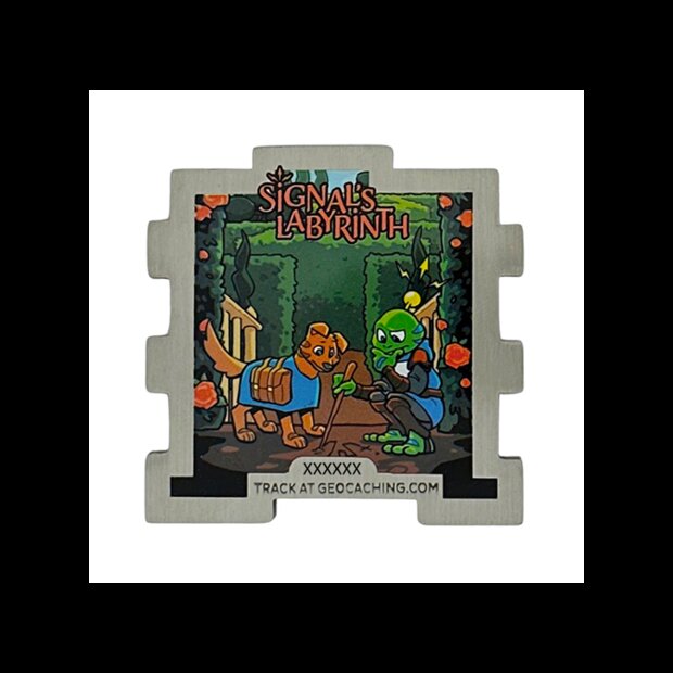 Signal&#039;s Labyrinth Geocoin - The Hedge