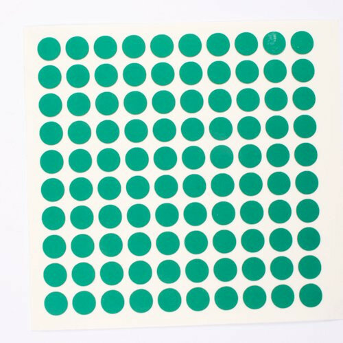 Reflector folie - 100 x rondje - groen