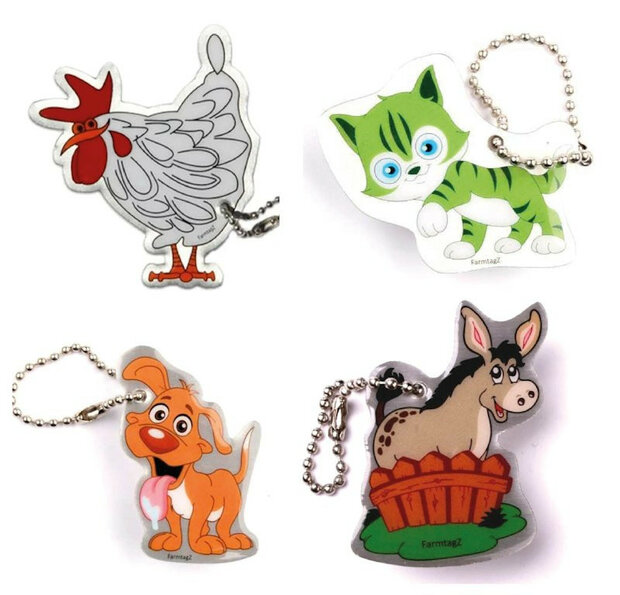Farmtagz - set van 4 - Op het erf