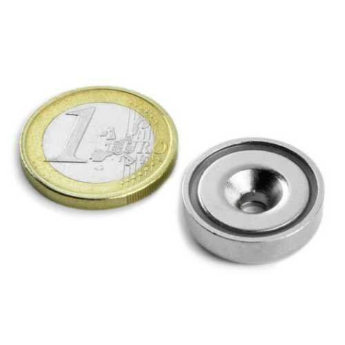 1st 20 mm Rond met verzonken gat Neodym Magneet