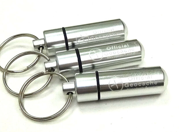 Set 3 x ronde Micro container, zilver